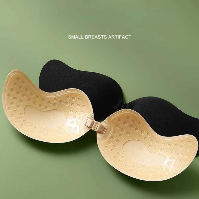 Push Up Bra Silicone - Invisible Strapless Adhesive Stick Bra Breast