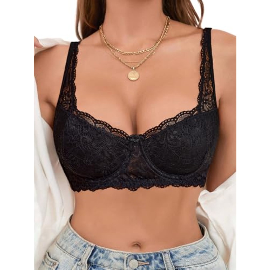 Demi Bra Balconette - Avidlove Lace Bralettes for Women Sexy
