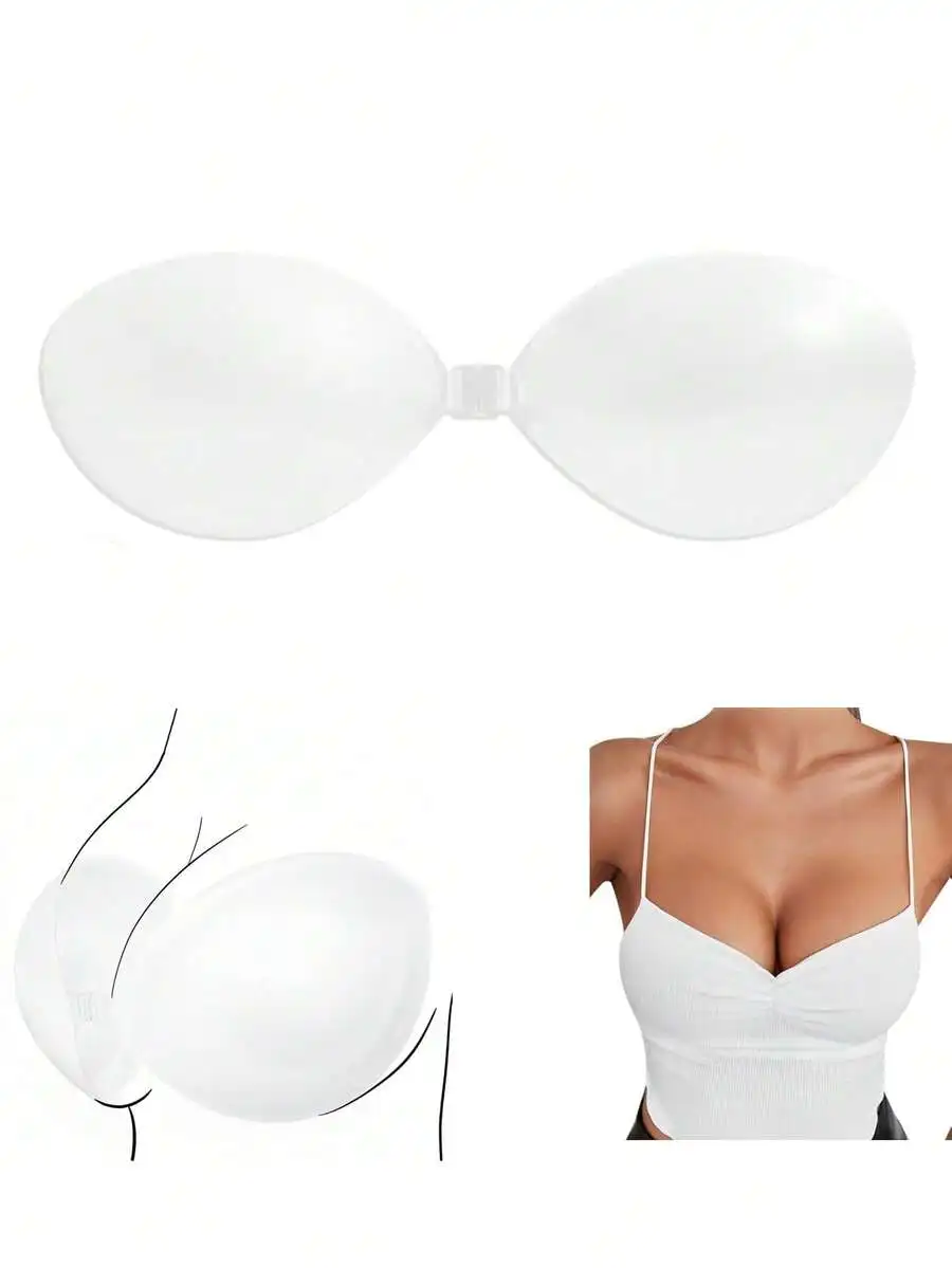 1 Pair Invisible Strapless Sil – обзор и цена Push Up Bra Silicone