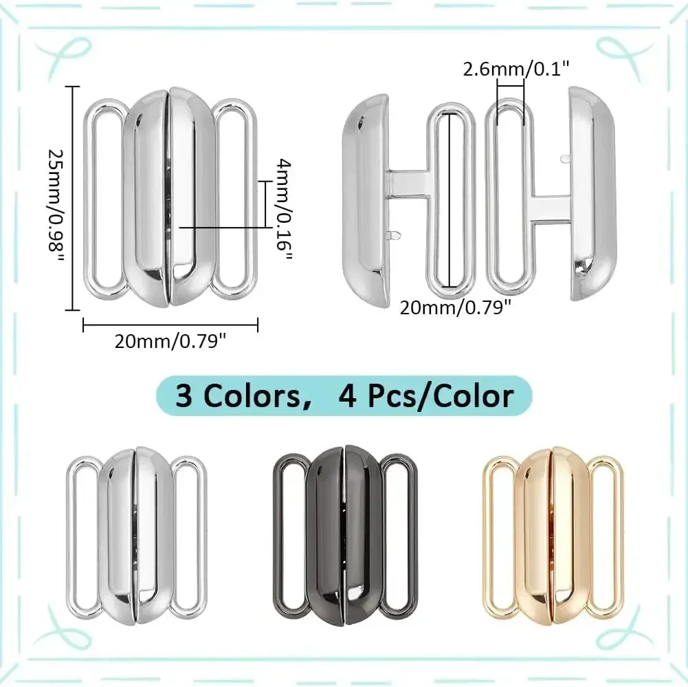 12 Sets 3 Colors Front Closing – обзор и цена Nursing Bra Clip