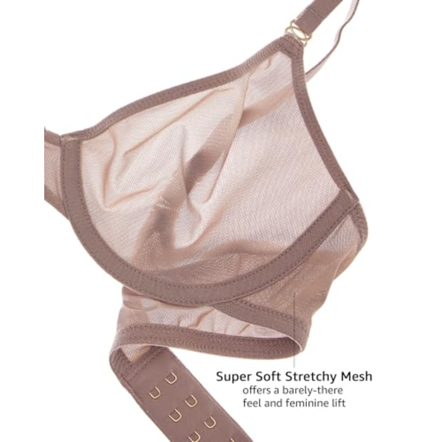 Women's Cosnufy Sheer Balconet – обзор и цена Demi Bra Balconette