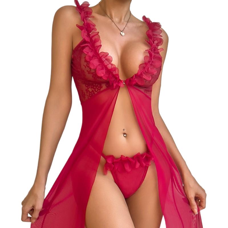 Red Transparent Mesh Suspender – обзор и цена Sheer Mesh Bra