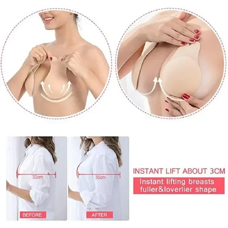 1Pair Self Adhesive Silicone S – обзор и цена Strapless Bra Adhesive