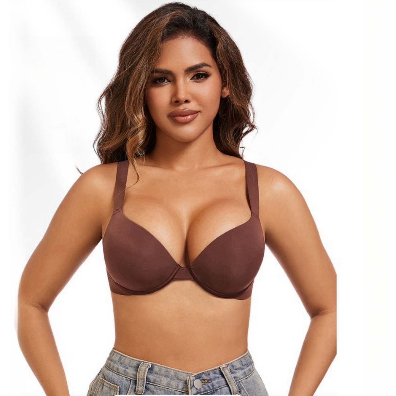 2025 Women's Plus Size Push Up – обзор и цена Demi Bra Balconette