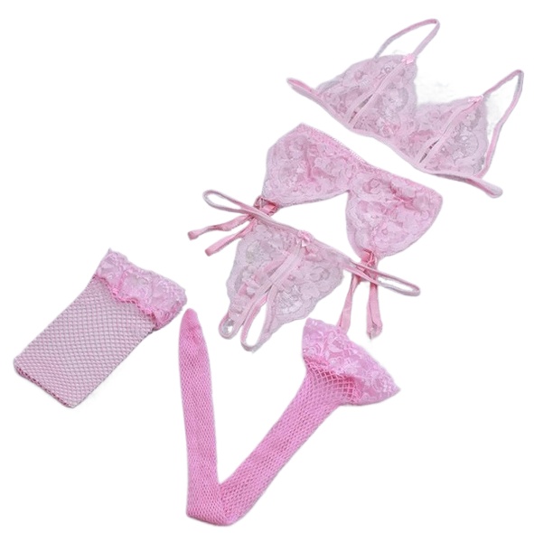 Lace Women Lingerie Set 4 Pcs  – обзор и цена Lace Bralette Set