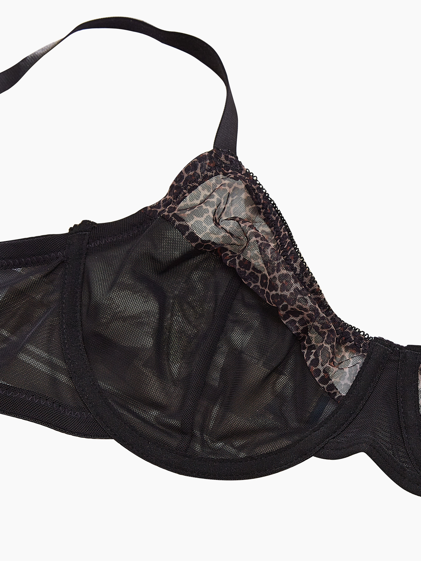 Plus Size Sexy Leopard Print & – обзор и цена Sheer Bra Lace