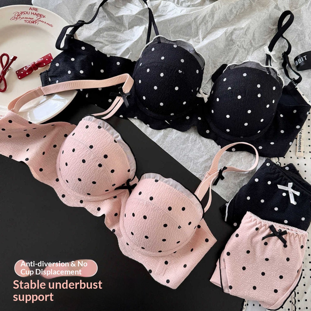 Lace Polka Dot Bra Two-Piece S – обзор и цена Cotton Bra Everyday