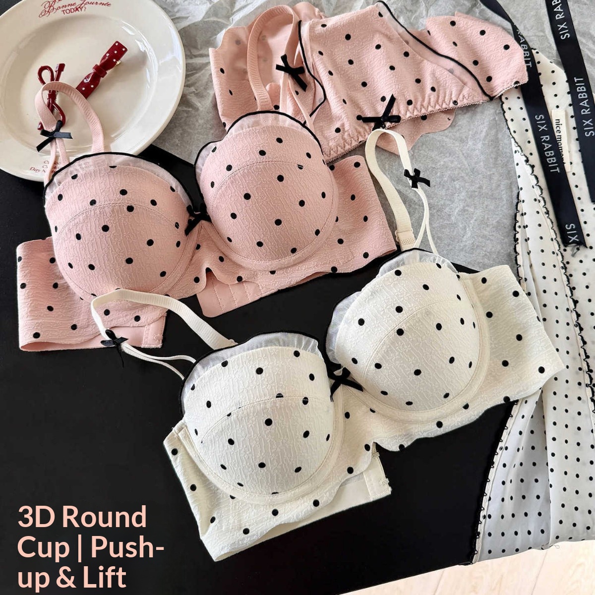 Lace Polka Dot Bra Two-Piece S – обзор и цена Cotton Bra Everyday