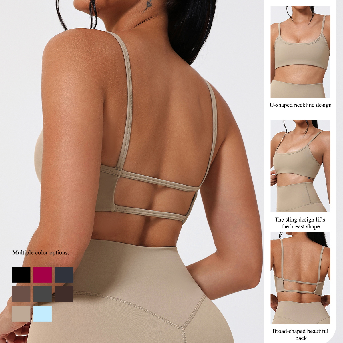 Ctenkevet Summer Backless Spor – обзор и цена Sports Bra Racerback