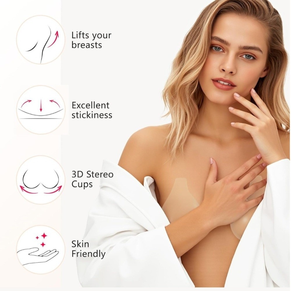 Seamless Silicone Nipple Cover – обзор и цена Push Up Bra Silicone