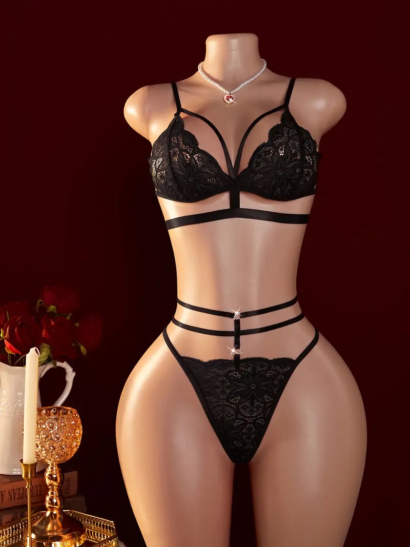 S- XXL Women's Sexy Contrast L – обзор и цена Sheer Mesh Bra
