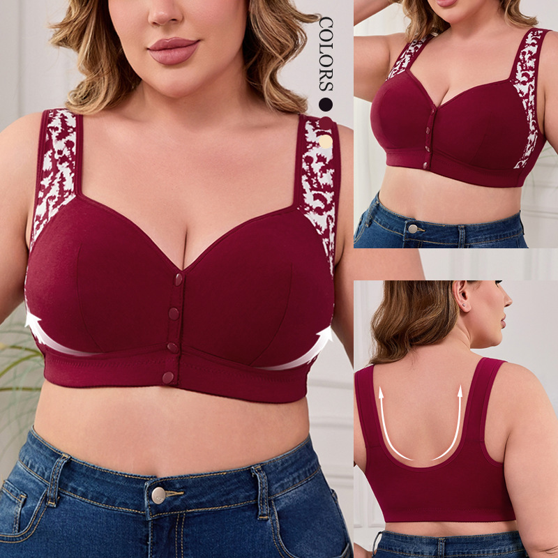 XL-7XL Plus Size Front Buckle  – обзор и цена Wirefree Bra Comfort