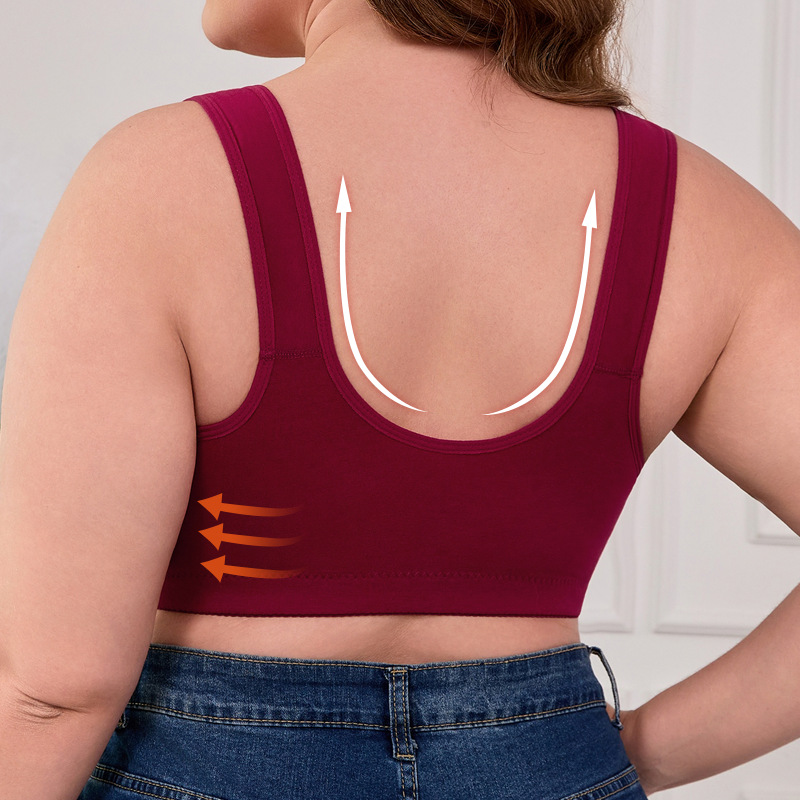 XL-7XL Plus Size Front Buckle  – обзор и цена Wirefree Bra Comfort